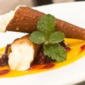 Cone de Amêndoas com Creme de Mascarpone