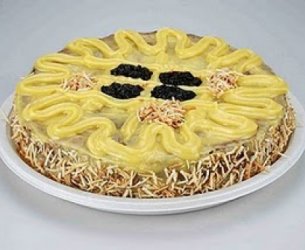 Torta coco com ameixa