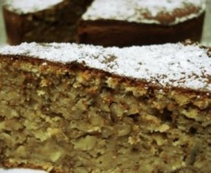Bolo de Nozes com Natas