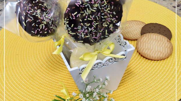 Pirulito de biscoito Pirulito de biscoito