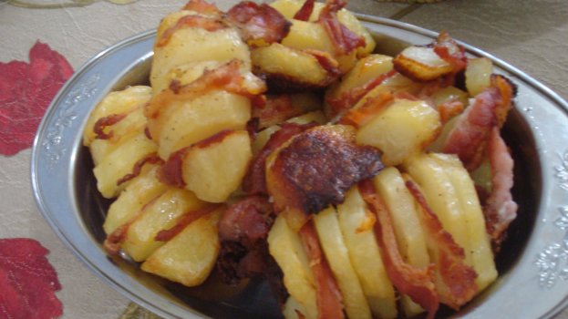 Batata Laminada Com Bacon