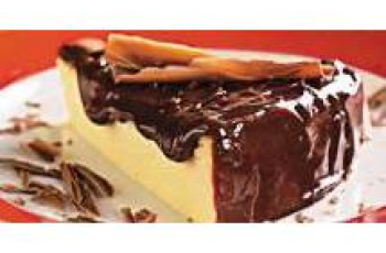 Cheesecake com Cobertura de Chocolate