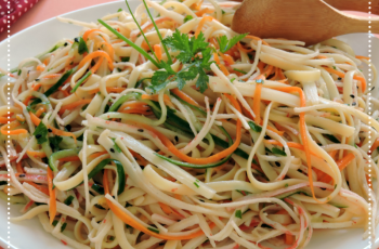 Salada de Linguini com Kani e Palmito