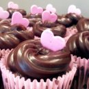 Cupcakes de chocolate com brigadeiro