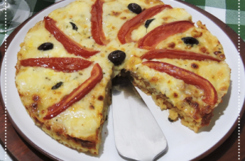 Pizza Marguerita de Macarrão