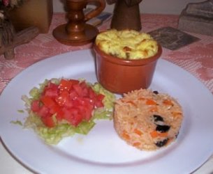Suflê light de ovo e queijo minas com orégano