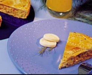 Pastelão de frango com palmito