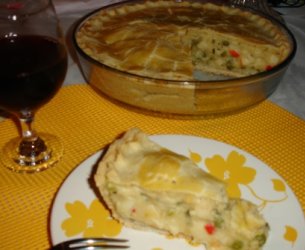 Empadão de Palmito e Ervilhas