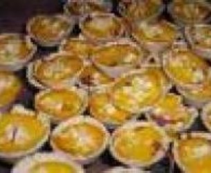 Empada de casquinha com recheios variados