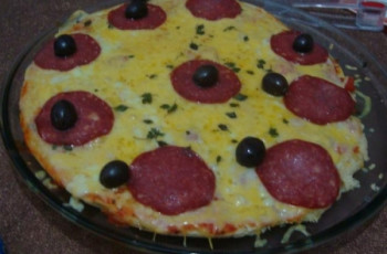 Pizza Aerada de Batedeira
