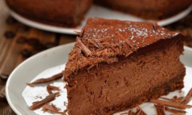 Cheesecake de chocolate e café Cheesecake de chocolate e café