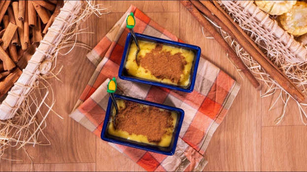 Milho + leite + açúcar = Curau rápido Milho + leite + açúcar = Curau rápido