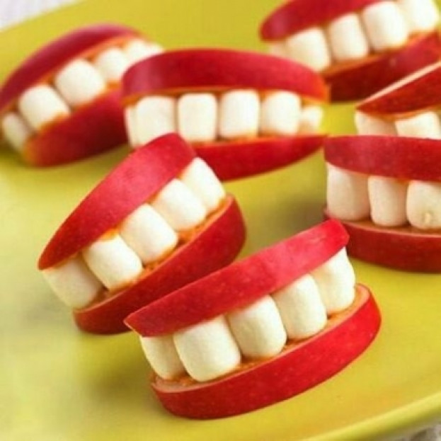 Dentadura de marshmallow Dentadura de marshmallow