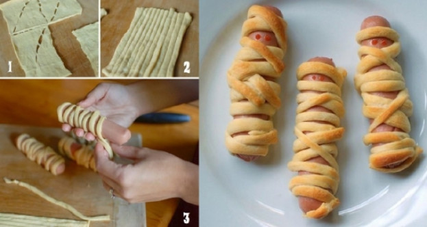 Hot dog de múmia Hot dog de múmia