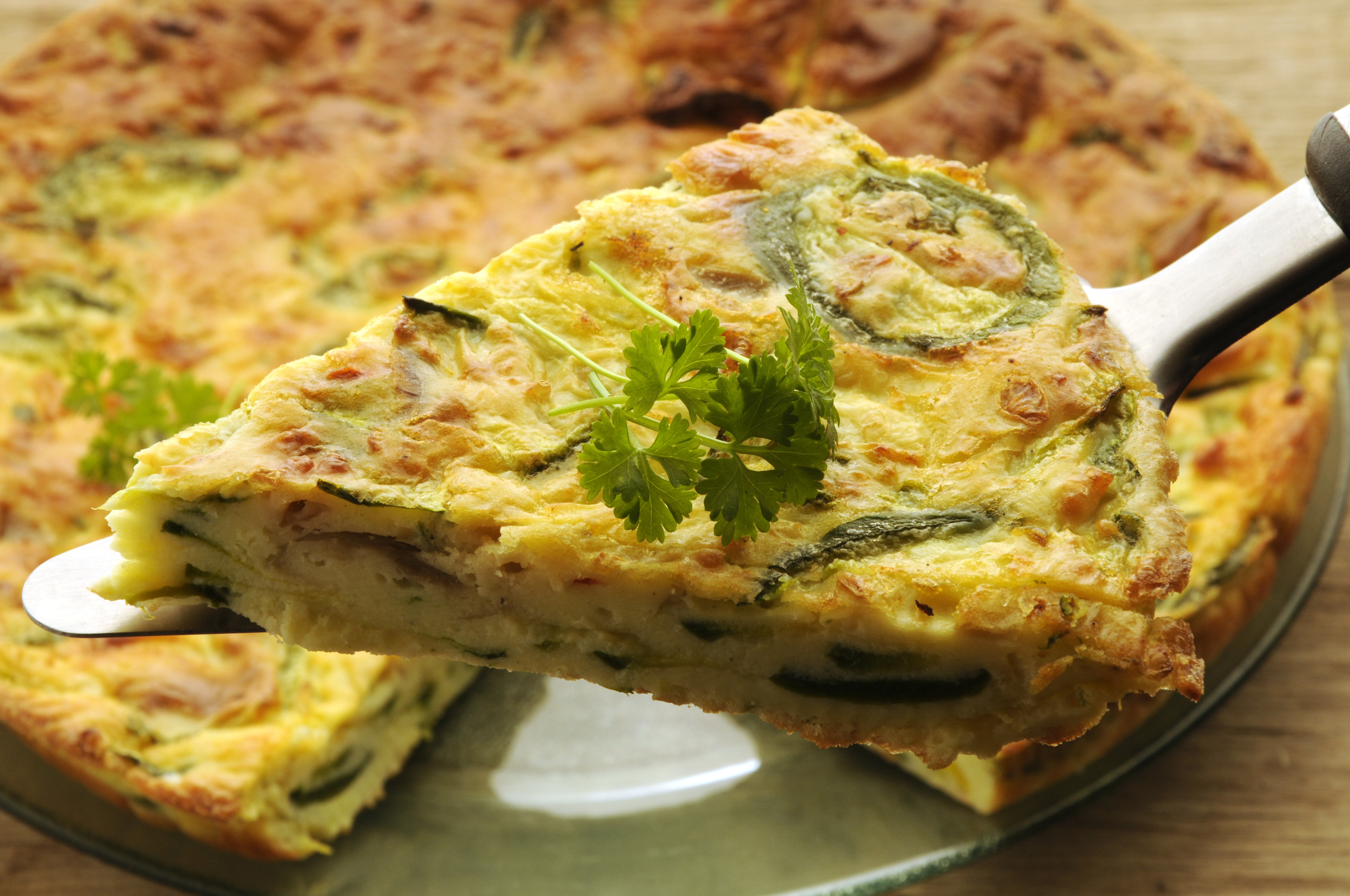 Omelete de abobrinha com atum