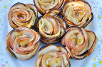 Bolo de Rosas de Maçã