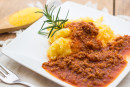 Polenta com Carne Moída