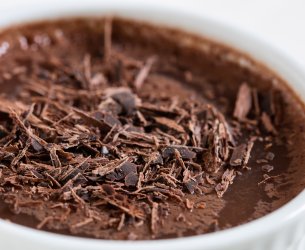 Mousse de Chocolate com Biscoito de Maizena