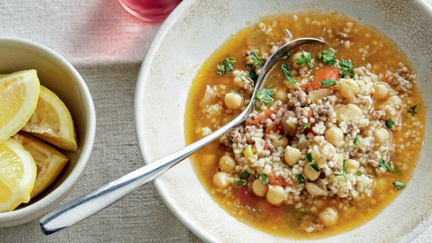 Sopa Proteica de Quinoa e Grão de Bico