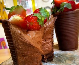 Copinho de Chocolate com Mousse