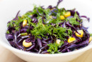 Salada de repolho roxo