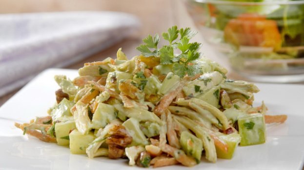 Frango Desfiado ao Molho de Iogurte Frango Desfiado ao Molho de Iogurte