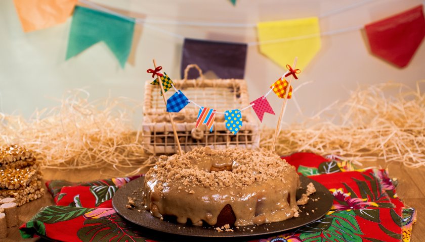 Bolo de paçoca Bolo de paçoca