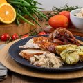 Frango recheado com farofa