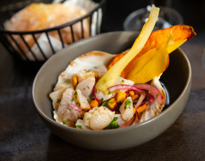 Ceviche de tilápia com Vodka & Citrus