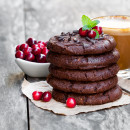 Cookie Vegano de Chocolate e Cranberry