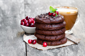 Cookie Vegano de Chocolate e Cranberry