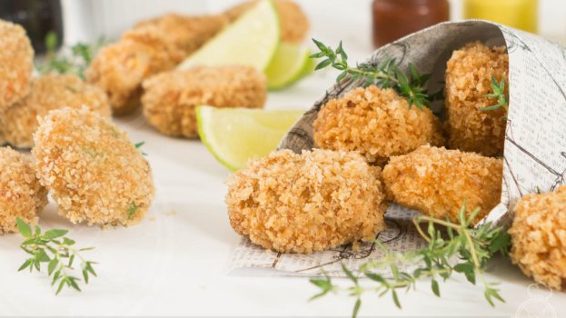 Nuggets Vegano de Feijão Branco Nuggets Vegano de Feijão Branco