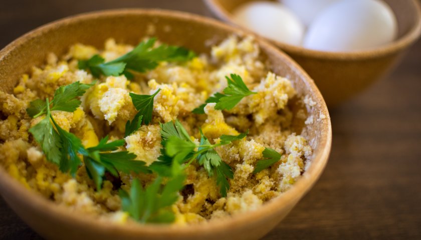 Farofa de cuscuz Farofa de cuscuz