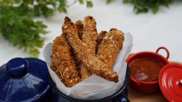 Frango Empanado com Iogurte na Air Fryer