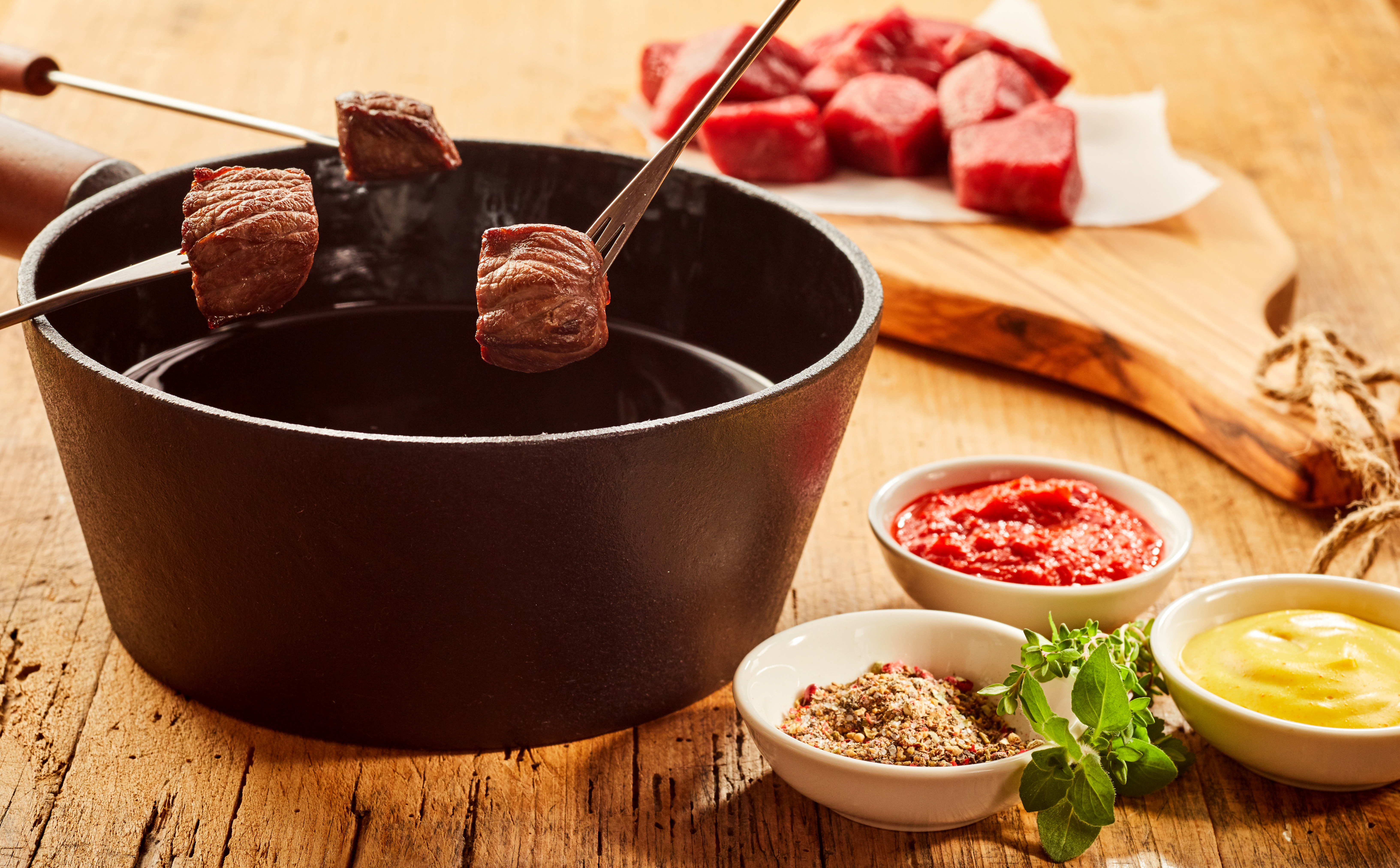 Como hacer fondue de carne