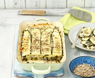 Lasanha de Abobrinha e Molho Branco