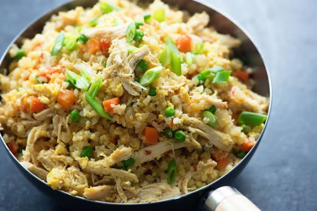 Arroz Integral de Frango com Ervilhas