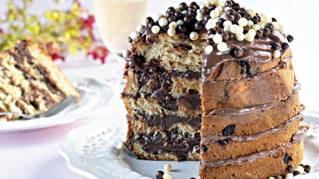 Receita De Naked Cake De Panettone De Chocolate CyberCook