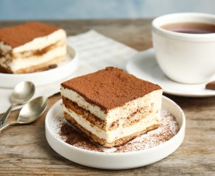 Tiramisú italiano cremoso