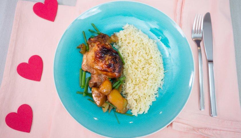 Frango Assado com Mel e Gengibre Frango Assado com Mel e Gengibre