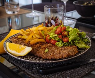 Bife à Milanesa Sem Fritura