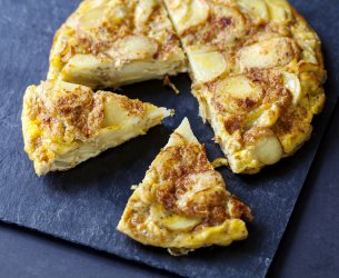 Tortilha de Forno com Frango e Legumes