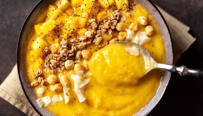 Bowl de Manga e Abacaxi Bowl de Manga e Abacaxi