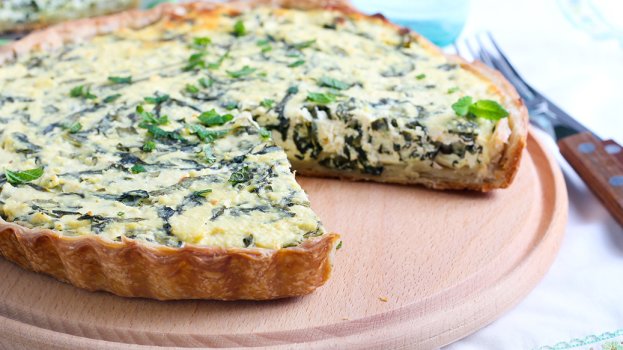 Quiche Vegana De Espinafre