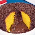 Bolo Vulcão de Cenoura com Brigadeiro