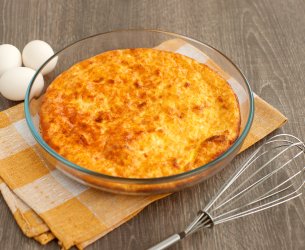 Omelete de Forno com Cenoura e Queijo