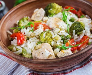 Arroz de Bacalhau e Brócolis