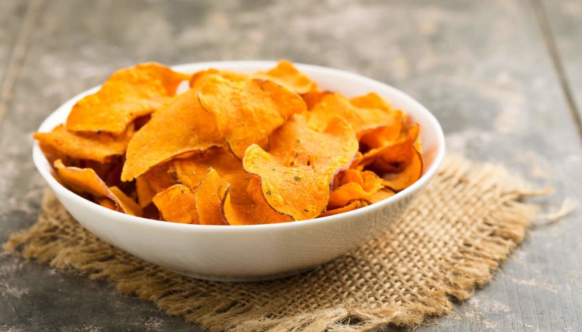 Chips de Batata Doce na Air Fryer