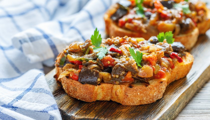 Antepasto de berinjela Antepasto de berinjela