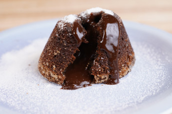 Bolo lava de chocolate